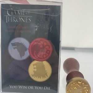 Game of Thrones cookie cutter and wax stamp